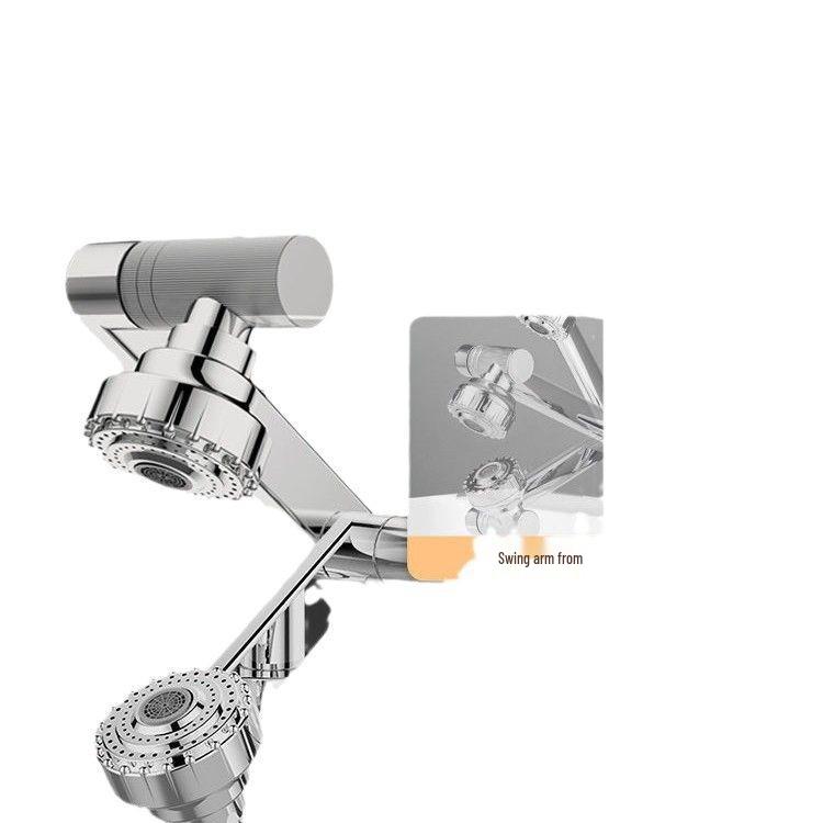 Stainless Steel Rotating Faucet for Kitchen & Wash Basin - Hot & Cold Water Switch