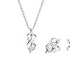 Pandora Logo Design 925 Silver Imitation Pearl Cubic Zirconia Necklace Unisex necklace ZT3130-1