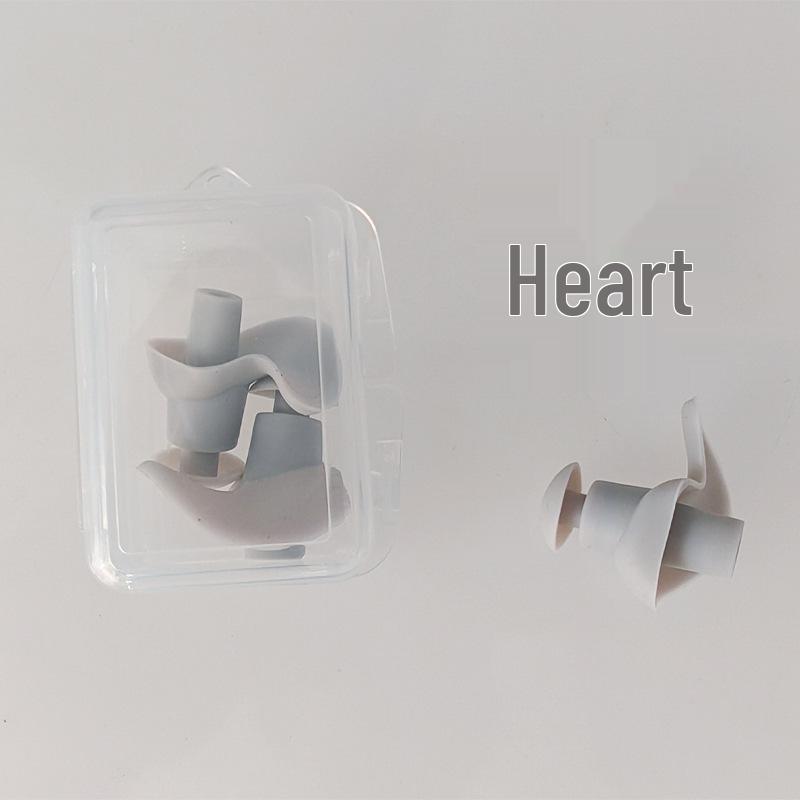 Ultra-Soft Silicone Spiral Swimming Earplugs with Noise Reduction and Waterproof Protection