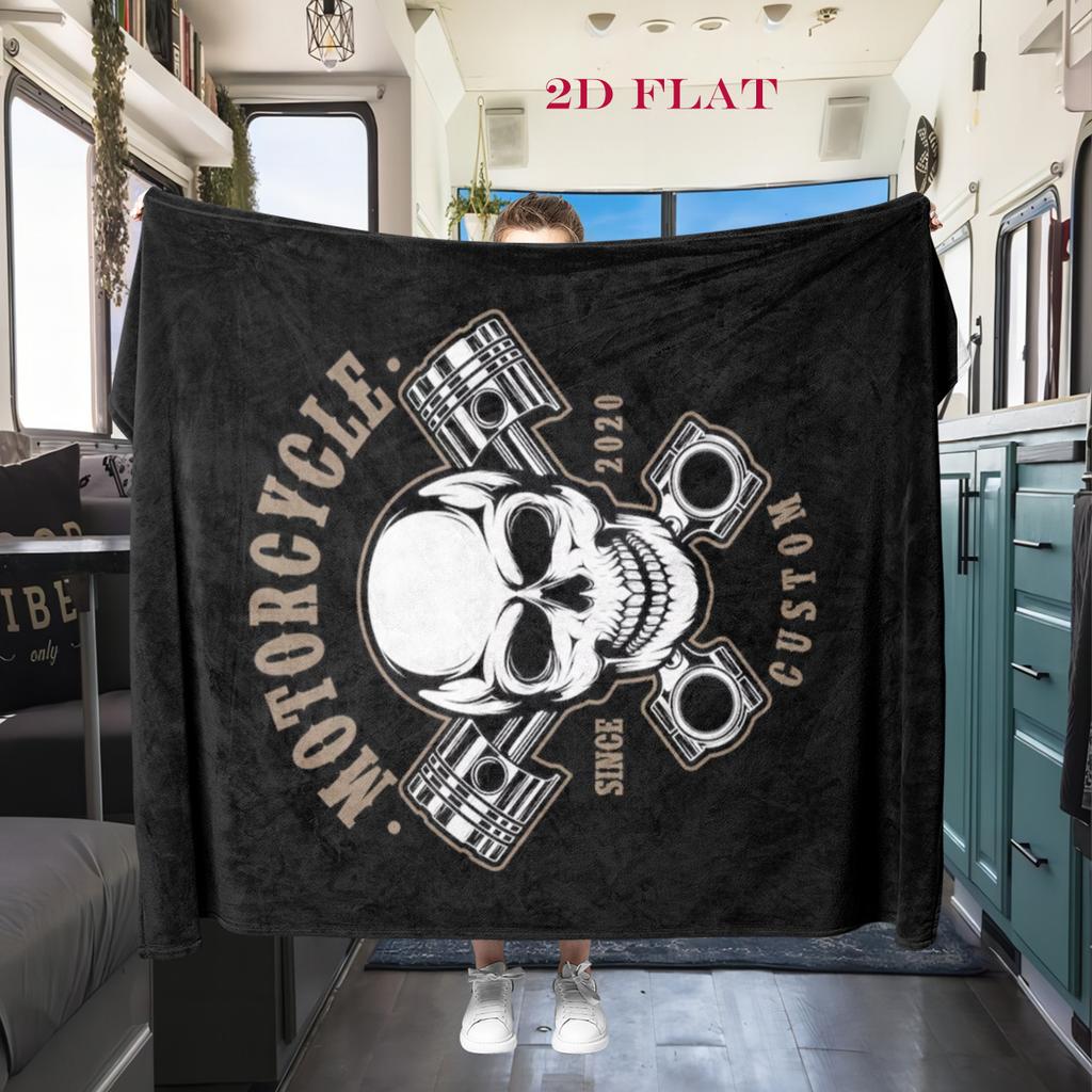Custom Motorcycles: Built Not Bought blanket blanket sofa blanket sheet Digital printing Outdoor plush blanket