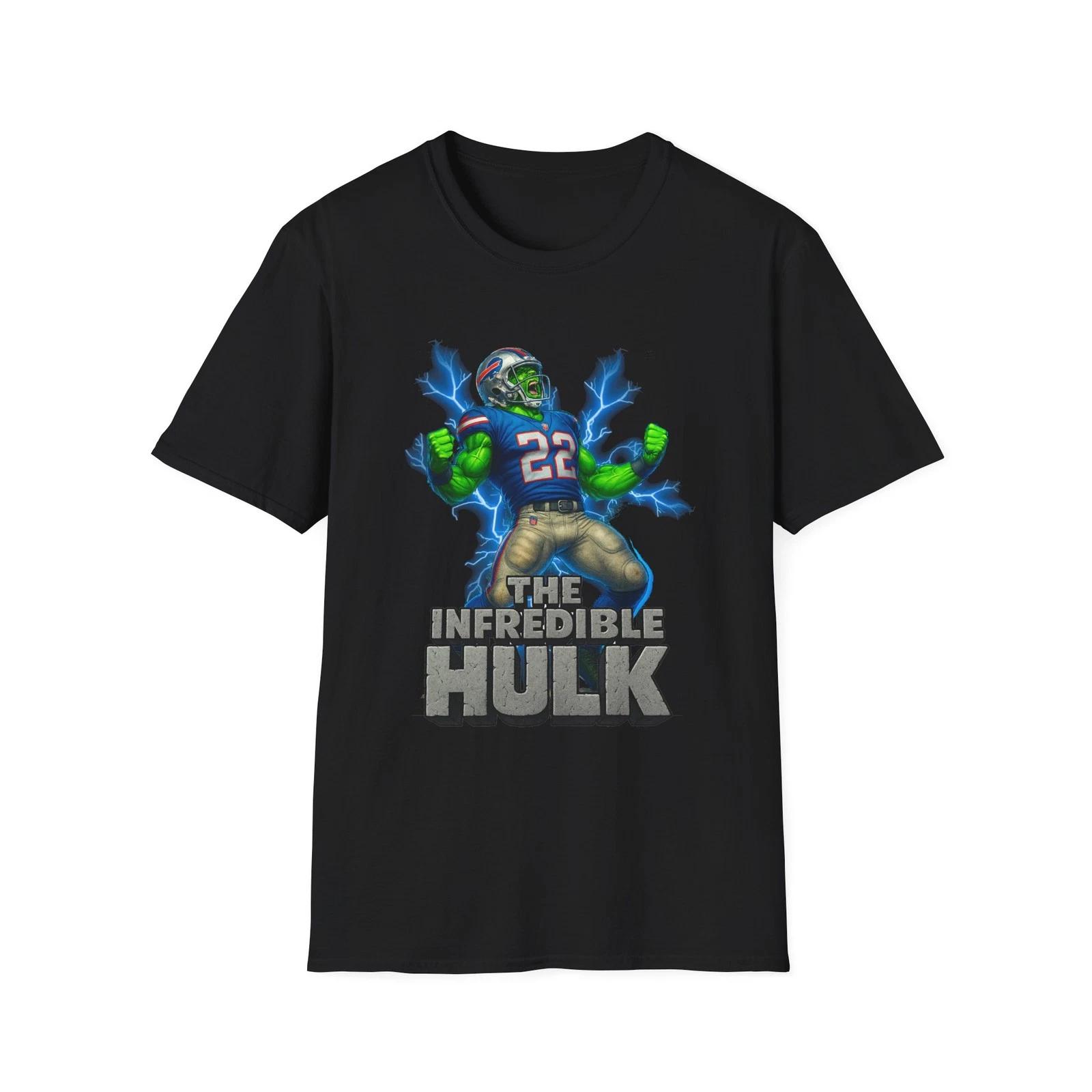 Fred Jackson Buffalo Bills Unisex T-Shirt - The InFredible Hulk, Football Fan L