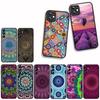 For Apple iPhone 16 15 14 Plus 13 12 Mini 17 Pro Max + 16E Air 16+ ProMax Phone Cover Case Floral Paisley Flower Mandala Texture