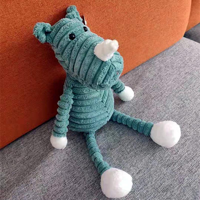 Lelijk schattige pop gestreepte dier knuffelspeeltje creatief huisornament hanger pop kinderen kalmerende lappenpop machine 15cm