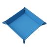 Ready Stocked Folding Hexagon Dice Game Storage Tray Holder Double Sided Thick PU Leather&Velvet Mat Office SuppliesHot Sell