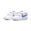 Nike Comfortable Low Top Skateboard Shoes White Blue Kids' 833536-109