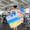 Cute Super Sonico Towel Quick Drying Beach Towels Are Suitable For Swimming Pools Camping Yoga And The Gym