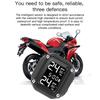 M5 Motocyklový TPMS Bezdrátový Motocyklový Motocyklový Systém Monitorování Tlaku v Pneumatikách s 2 Externími Senzory 5 Metod Alarmu