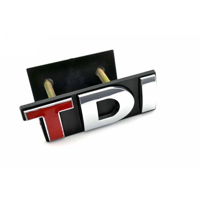 

Эмблема решетки радиатора автомобиля Rhino Tuning TDI для Scirocco Passat Bora Golf CC TDI, наклейка на значок для автостиля 510 красный/чёрный