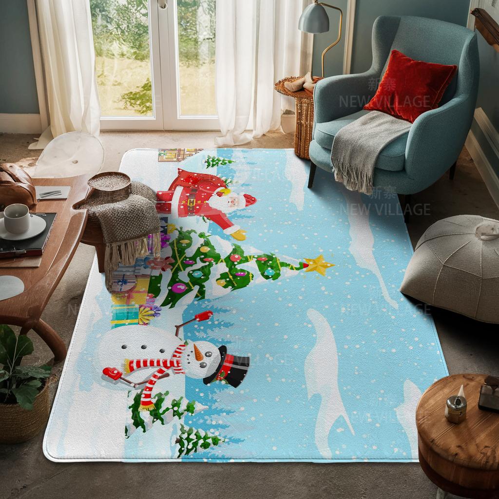 Koberec ke vchodu do domu Rohožka ke dveřím do domu Obývací pokoj Vana Koupelna Protiskluzové koberce s absorpcí vody vana Veselé Vánoce zima