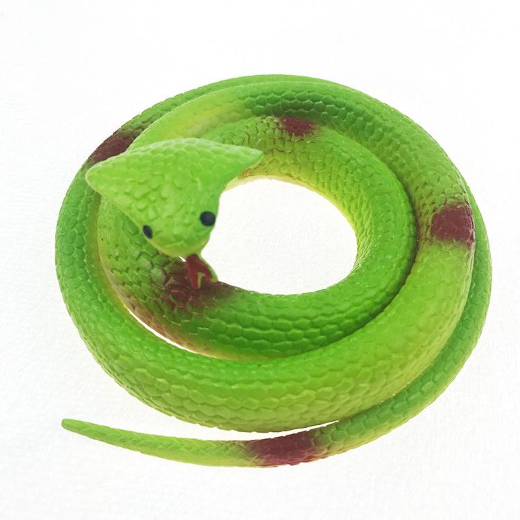 Realistic Cobra Snake Toy - Soft Rubber Prank Snake for Halloween