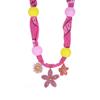 Personality Flower Scarf Chain Necklace Ethnic Style Ocean Series Necklace Nylon Rope Choker  Women