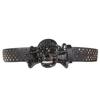 Jeans Decor Rhinestone Skull Belt Skeleton Pu Waistbands Trendy Rivet Belt  Daily