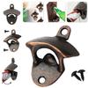 10 PCS Décapsuleur Mural en Alliage de Zinc Décapsuleur de Bouteille de Cuisine Alliage Rétro Monté au Mur avec Vis Fête Décapsuleur de Bouteille de Bière Antique