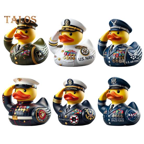 Veteran Tribute Duck Resin Veteran Duck Figurines, Military