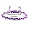 Tibetan Buddhist Braided Bracelets Trendy Mixed Waterproof Wax Thread Handmade Adjustable Bangles Jewelry Friendship Gifts