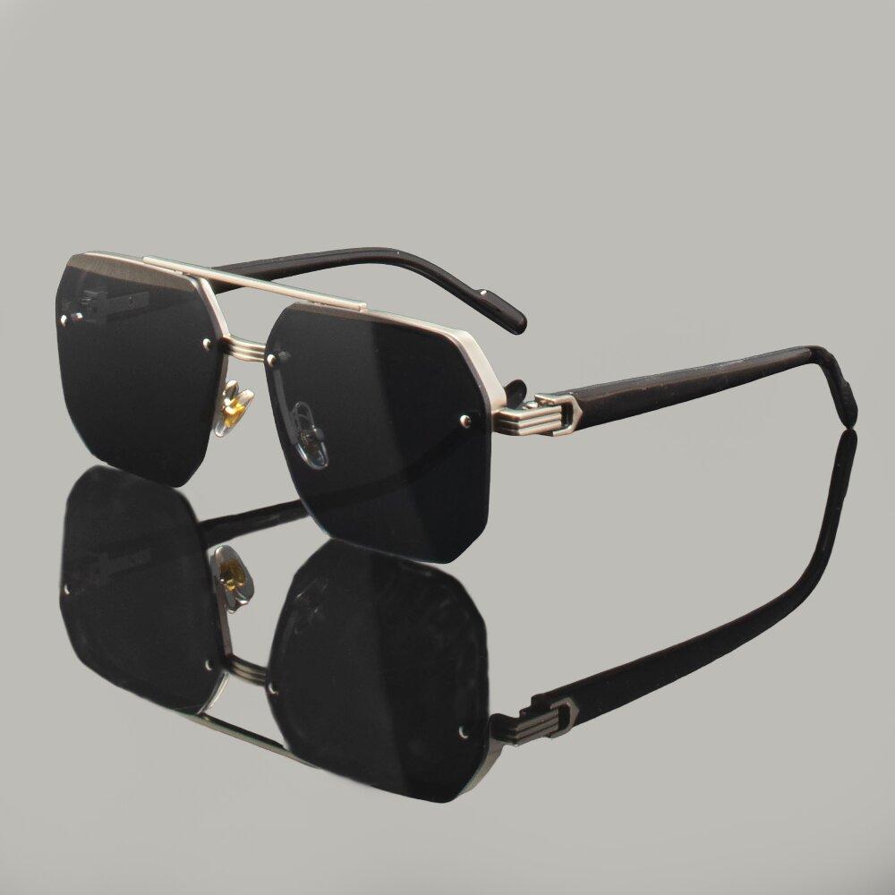 4PCS  New Fashion Big Frame Sunglasses Men Square Metal Sun Glasses Women Retro Sun Glasses Vintage High Quality