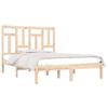 Solid Wood Bed Frame Without Mattress 140x200 Cm Pine Wood