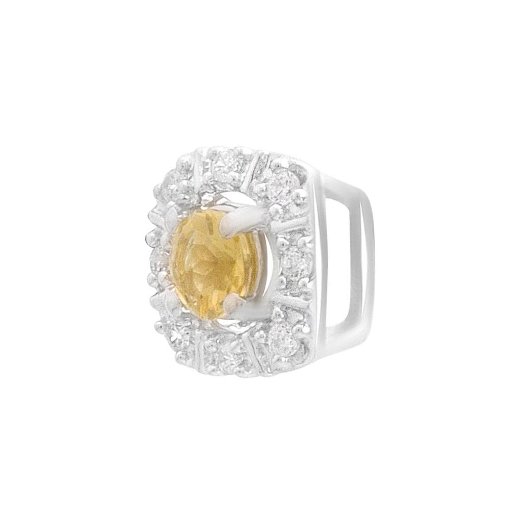 Silver Pendant with Citrine Nano 0.305ct (2190073)