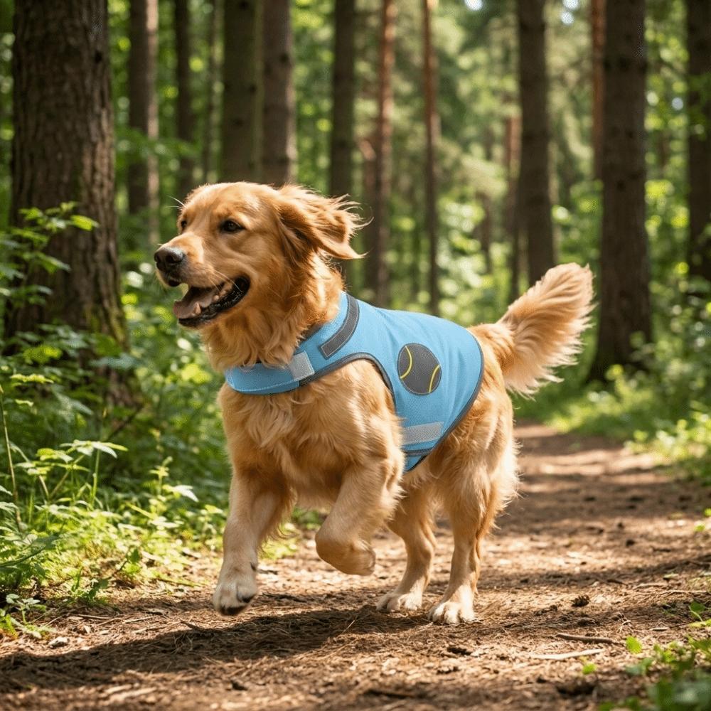 Atmungsaktive Netz-Hunde-Kühlweste Reflektierendes Sommer-Hunde-T-Shirt Hitzschlag-Prävention