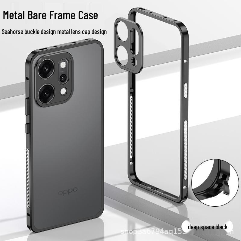 OPPO Reno14/14Pro Metal Buckle Heat Dissipation Anti-Fall Phone Case