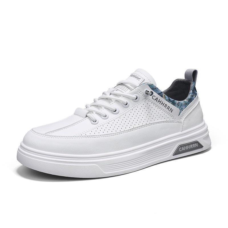 

Little white shoes men s spring and autumn models student breathable trendy shoes men s shoes leather surface foot cover sports casual board shoes tre 39