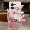 Phone Case For OPPO Reno8 Pro Plus 5G 8 Pro+ Flower Butterfly Cases Oppo Reno 8 Pro 5G Transparent Soft Silicone TPU Back Cover