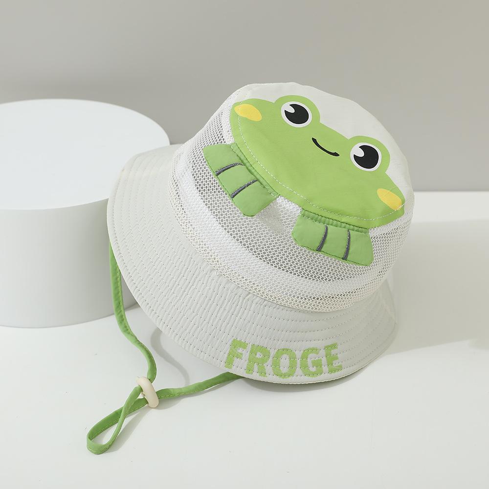 Sommer Neu Kinder Fischerhüte Niedlicher Frosch Mesh Sonnenhut Kinder Angelhut Sonnenschutz Visier Für Jungen Mädchen Outdoor Mode Strandkappe