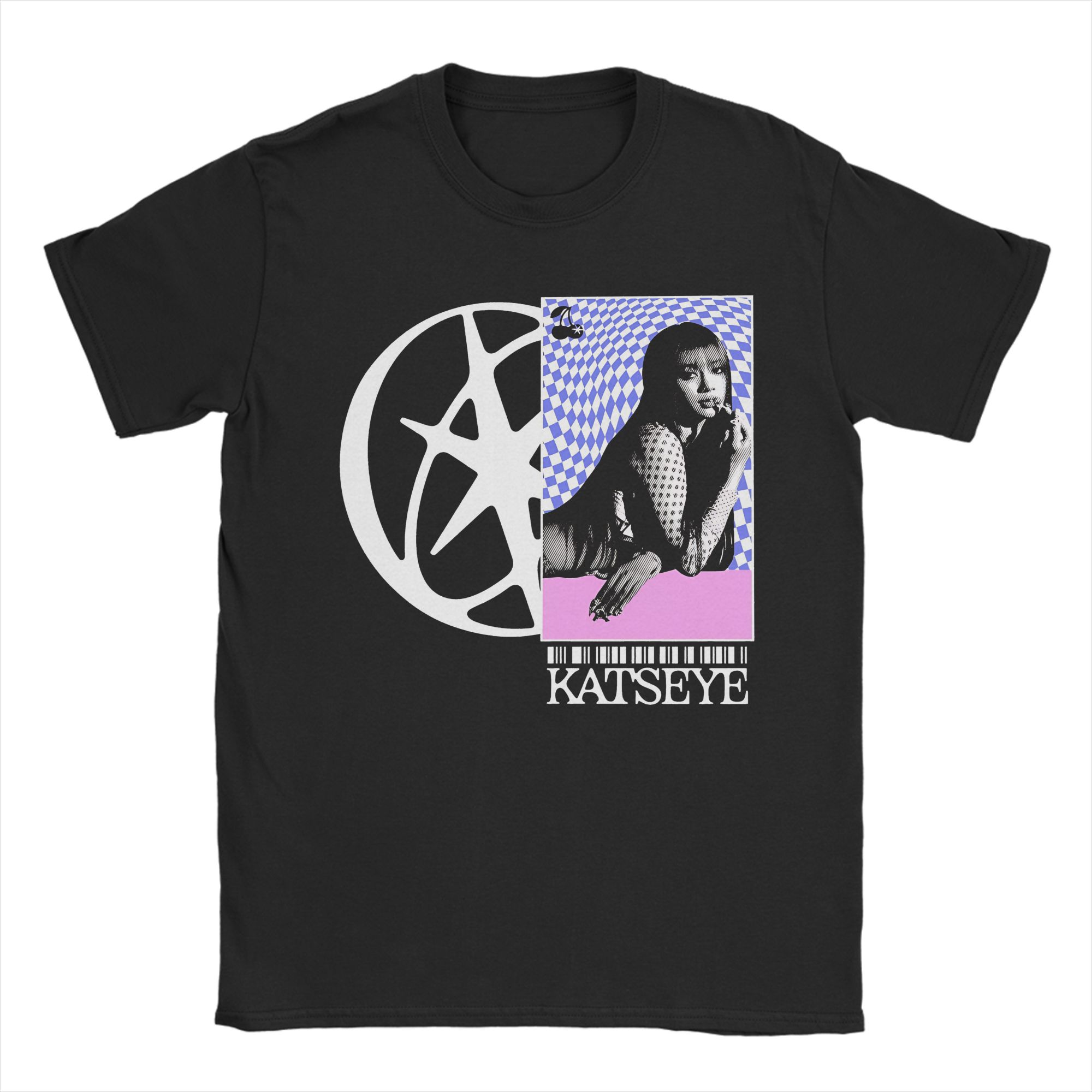 

Men Women New Arrival Pink Typography With Member Eyes Tee T Shirt Pure Cotton T-shirts Clothing 4XL
