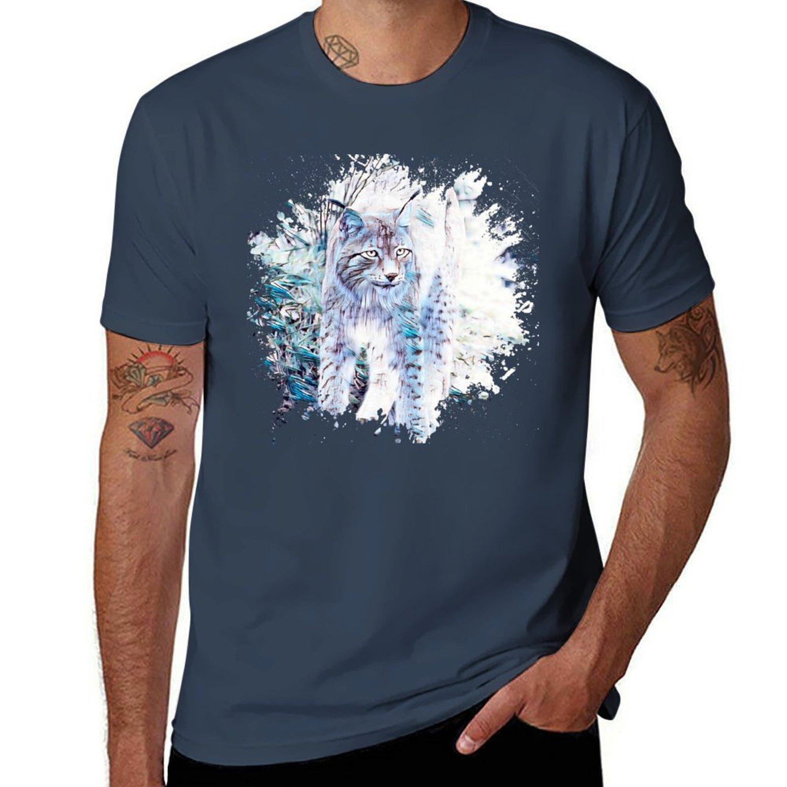 Lynx Tshirt Light Athletic Short Sleeve Tee Shirt S
