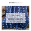 Long Cotton Linen Scarf Women Hand-Dyed Blue Indigo Wrap Shawl 180x90cm Lightweight Accessory