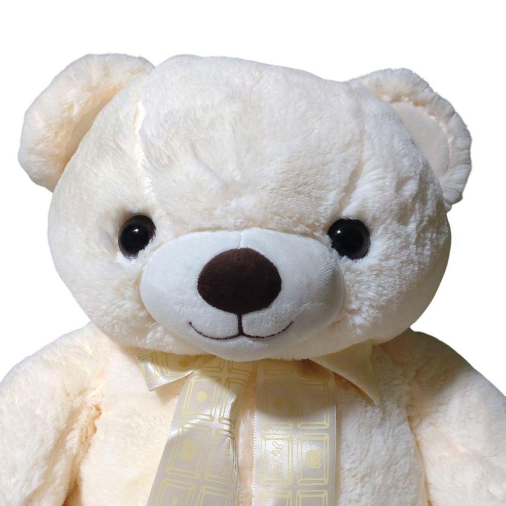 [USED] Cream-colored Teddy Bear, Off-White, Ivory, Extra Large, Big