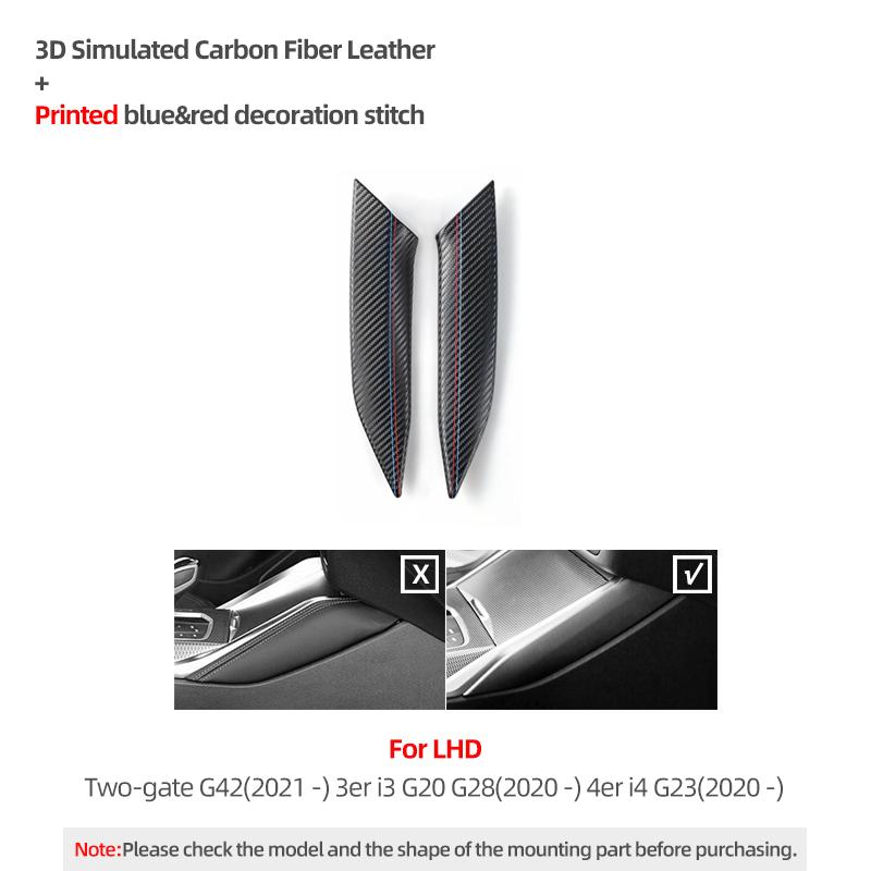 For BMW G20 G23 G28 G42 I3 I4 3 4 Ser Made of Alcantara Gear Shifter Panel Cover Trim M Performance Sticker Interior Accessory