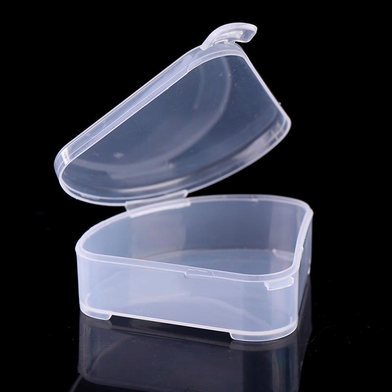 Transparent Portable Triangle Cosmetic Bag Sponge Makeup Puff Storage Case - Clear Cosmetic Organizer