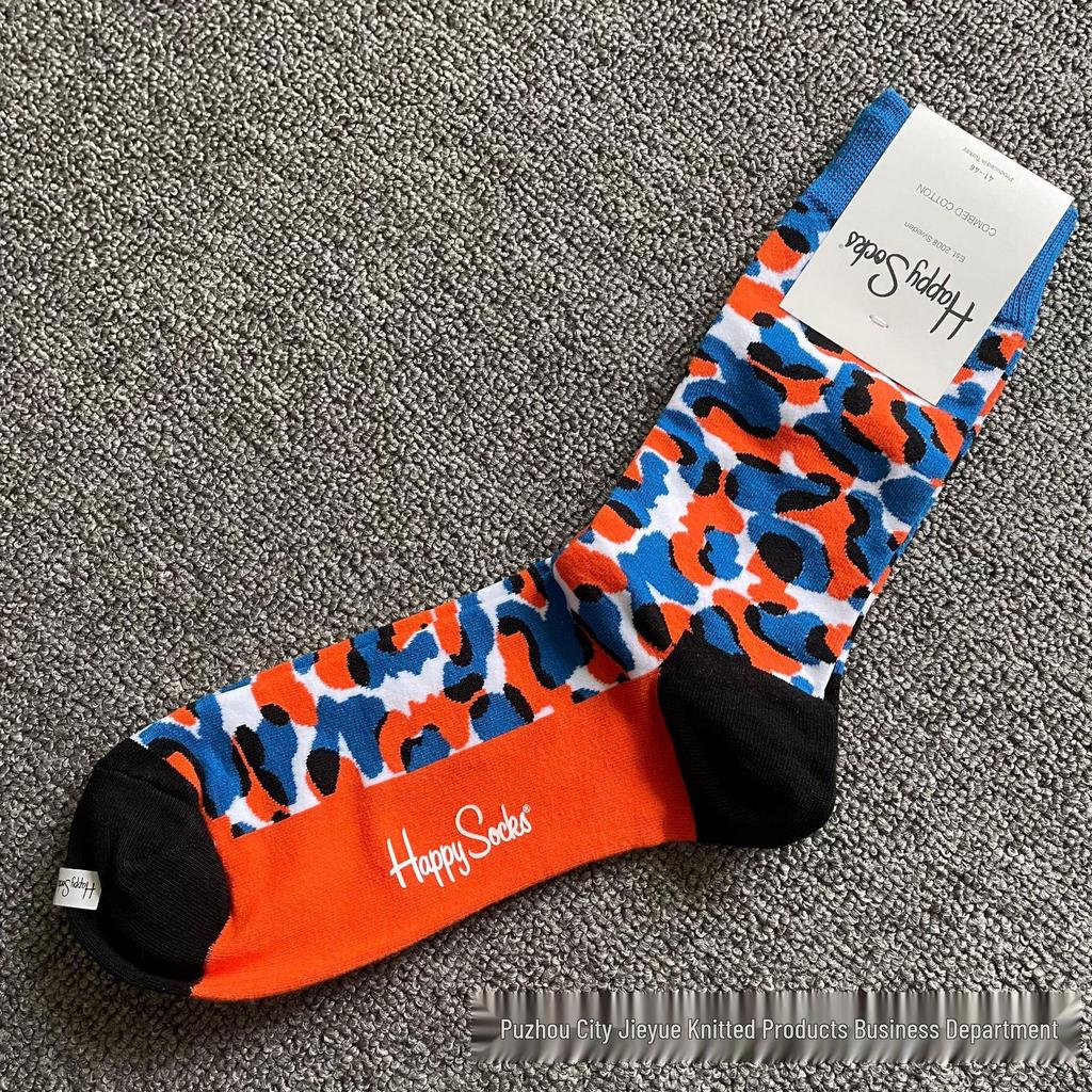 Hippy Happy Ανδρικές Ευέλικτες Μοντέρνες Μόδες Κάλτσες Μήκους Μέσης Γάμπας από Βαμβάκι