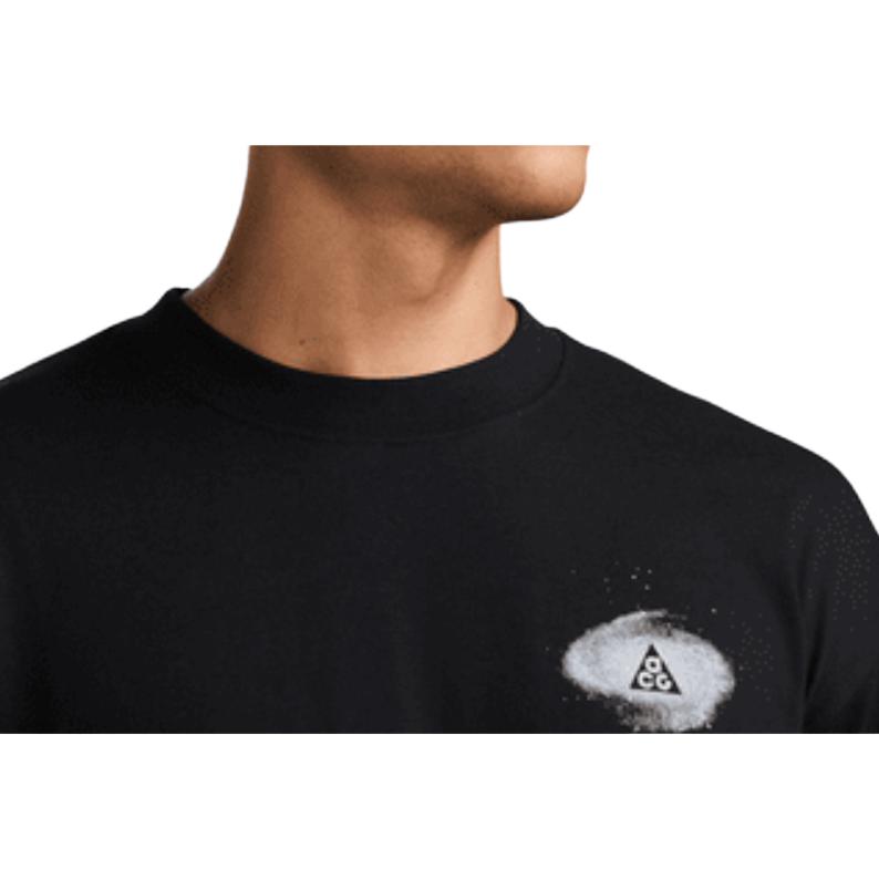 Nike ACG Series Printed Design Comfortable Loose Short Sleeve T-Shirt Men Tops Black FZ5275-010