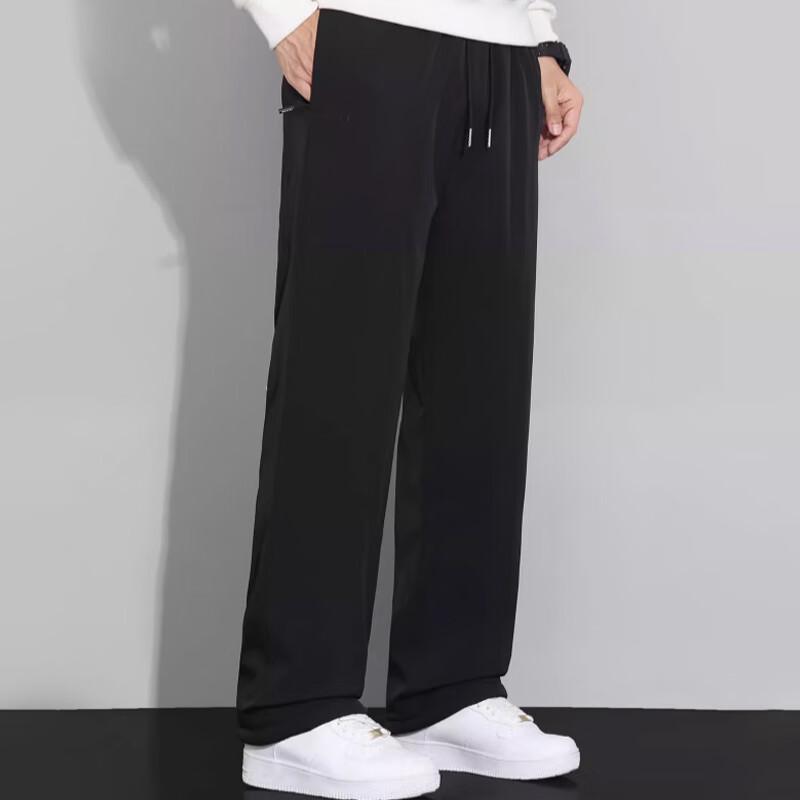 Langsha Men's Thermal Fleece Pants with Graphene Knee Support