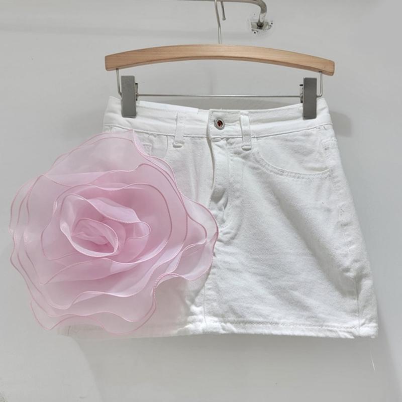 Große Rosenblumenbroschen für Frauen, handgefertigt, Stoffblumen, Anstecknadel, Corsage, Modeschmuck, Abzeichen, Mantel-Accessoires