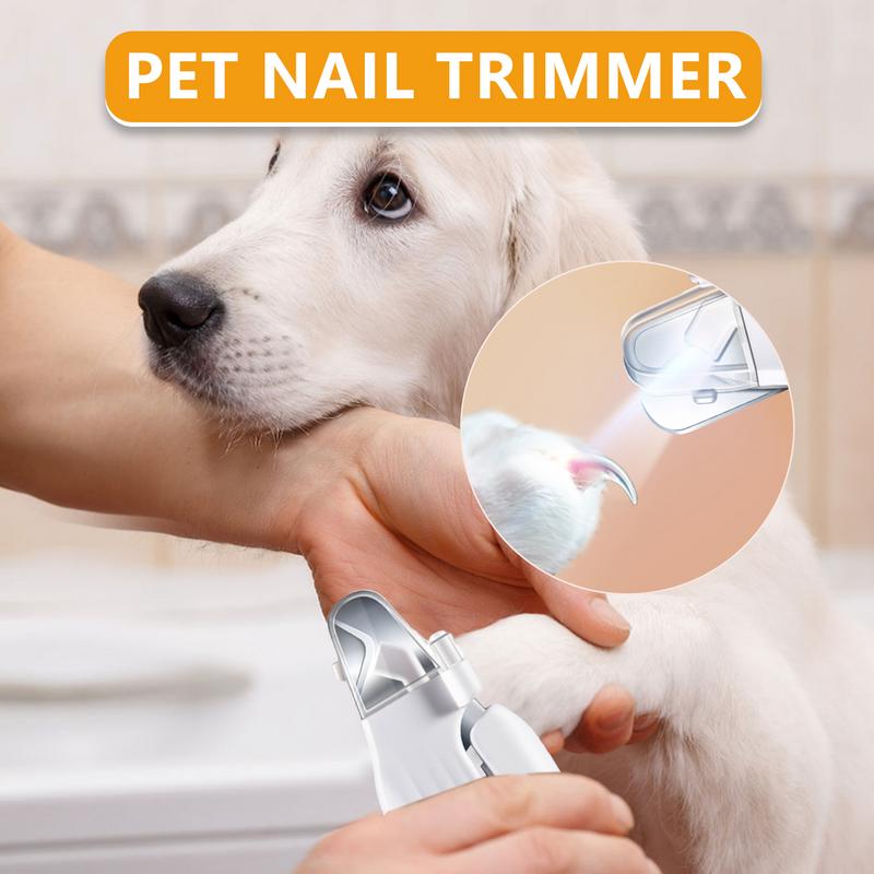 Electric Pet Nail Trimmer Rechargeable Electric Nail Trimmer For Cats Quiet Pet Nail Grinder & Nail Trimmer With LED Light For United States