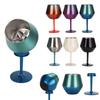 14Oz Removable Dual-Purpose Goblet Red Wine Glass Bar U-Shaped Coffee Cup 304 Stainless Steel Thermal Insulation Water Cup