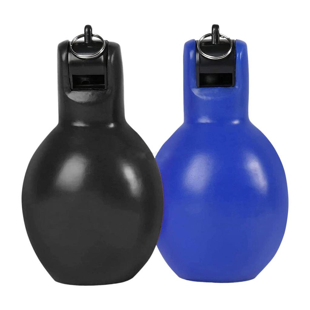 2 PCS Loud Hand Squeeze Whistle Ultra-Portable Coach Whistle for Sports Training Activities High-Pitched Emergency Whistle