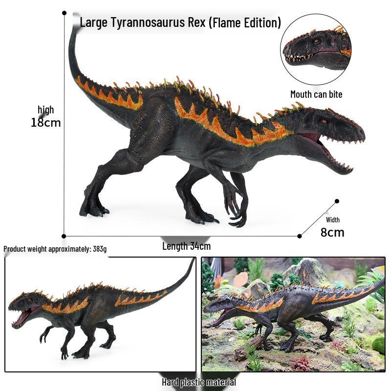 Children's Dinosaur Toy Set: King Kong, Tyrannosaurus Rex, Aurochs, Pachycephalosaurus, Spinosaurus, Therizinosaurus Model.