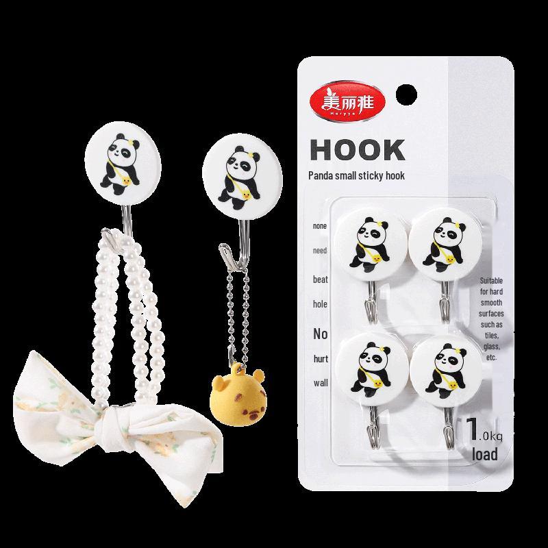 Meiliya Panda Sticky Hooks (8-Pack)