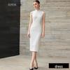 Completo da donna in Tencel e Lana Stile Cinese Nuovo Business