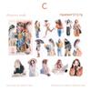 30pcs Cute People Sticker PET Materials Junk Journal Sticker Girl Life Series DIY Scrapbooking Collage Stationery Decor Supplies