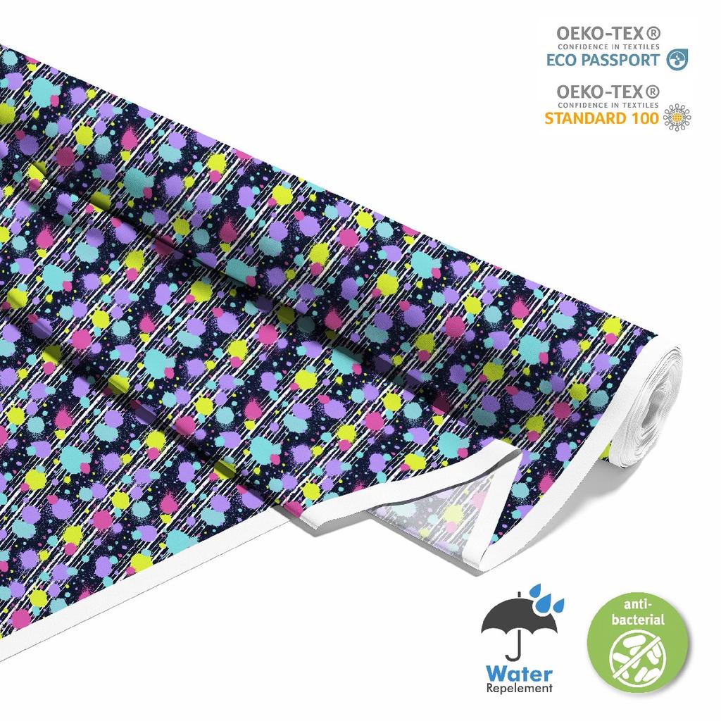 Outdoor Dekostoffe Oxford - Motiv Farbige Flecken I Dx335