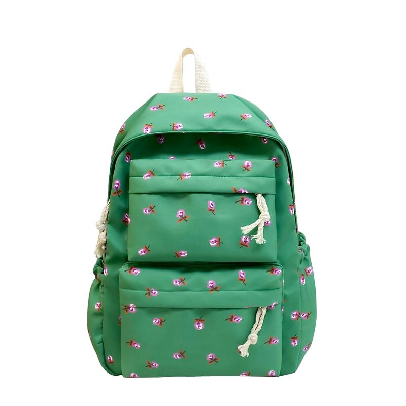 Rucsac cu imprimeu cu puncte pentru femei, ghiozdan mic, floral, pentru studenți. Rucsac ușor de călătorie