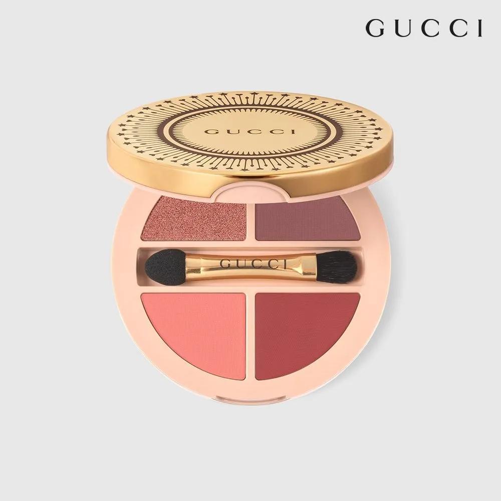 Gucci Palette de Beauté Rosa Nitida 4-Color Eyeshadow Cheek & Lip Multi-Palette 1. Pink Clear