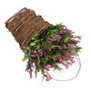 Berry Door Hanger Basket Decorative Wildflower Door Hanging Basket Wreath Exquisite Artificial Flowe
