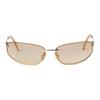 Miu Miu Logo Rectangular Sunglasses Unisex sunglasses Steel-Gray SMUA50_M5AK_F07R1_C_068