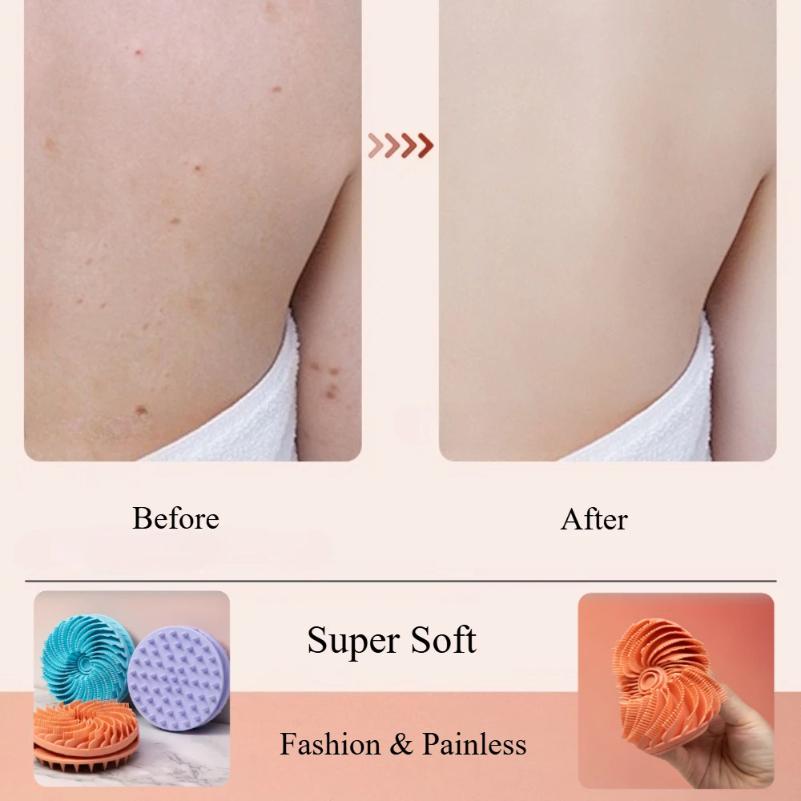 Weicher Silikon-Körperwaschschwamm Kopfhaut-Peeling Nicht-irritierender Körperwasch-Massagegerät Bade-Duschbürste Körperpeeling Hautpflege Bade-Werkzeug